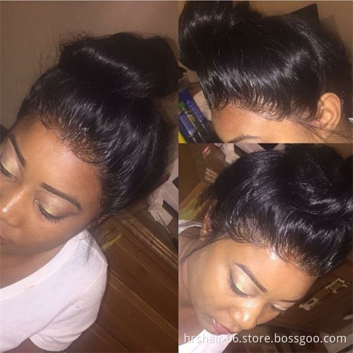 Brazilian raw unprocessed virgin hair Wigs Pre Plucked Hair Line with Baby Hair 13 * 4 HD Lace Frontal wigs